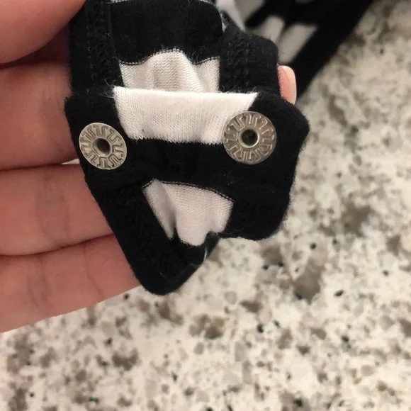 Michael Kors stripped black and white body suit. Size M. - Picture 6 of 8